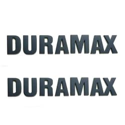 Generic Pair Set 2019-2021 New Duramax Emblems Badge Replacement for Silverado (Matt Black)