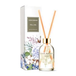 Cocod'or COCODOR Herbarium Reed Diffuser/Pure Cotton/6.7oz(200ml)/ Fragrance Scent Essential Oil Stick Diffuser Set for Bedroom Bathroom Home Décor
