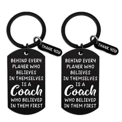Isiyu Coach Appreciation Gift Thank You Keychain Gift for Hockey Baseball Soccer Football Volleyball Team Fitness Instructor
