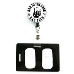 SCRAPHEART X-Ray Tech Essentials Bundle - Includes Rad to the Bone Rad Tech Badge Reel, X-Ray Marker Holder, and X-Ray Marker Adhesive Set