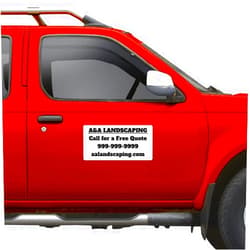 InstMerch Custom Car Magnets — Personalized Car Magnet Sign for Business Cars, Trucks, Vehicles — Your Own Text — Set of 2 (12