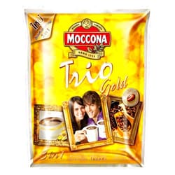 Moccona Trio Gold Arabita and Robuta Instant Coffee Mixed 400g. Pack 20 Sachets