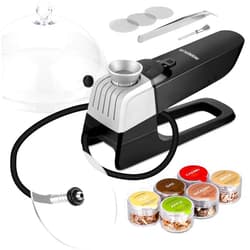 INKBIRDPLUS Smoking Gun Kit For Foods and Drinks, INKBIRDPLUS Cold Smoke Infuser 15PCS PRO Kit with 6 Flavors Wood Chips and DOME Lid, Indoor Cold Smoke Gun Infuser Gift for Sous Vide, BBQ, Cheese, Meat, Veggies