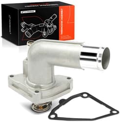 A-Premium Engine Coolant Thermostat and Housing Assembly with Gasket Compatible with Nissan Altima 02-06, Maxima 02-08, Murano 03-07, Quest 04-09 & Infiniti I35 02-04 - V6 3.5L, Repalce# 212008J10B