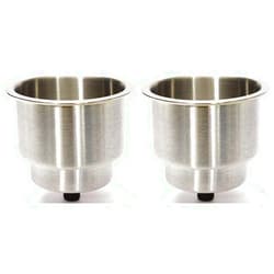 Marinebaby Stainless Steel Cup Drink Holder with Drain Marine Boat Rv Camper