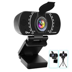 Akyta Webcam, 1080P Web Camera for Desktop Computer PC Laptop Mac, Webcam with Microphone -Privacy Cover-Tripod,USB Web cam for Video Calling/YouTube/Skype/Teams/Zoom Conference