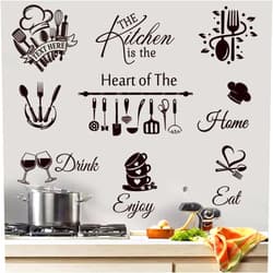CASADECOR Kitchen Wall Decor Quote Stickers and Decals for Dining Room and Living Room