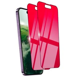 Ifaeveus 2 Pack Privacy Screen Protector for iPhone 15 Pro Max [9H+ Hardness] Rose Tempered Glass 6.7inch Private Saver Anti-Blue Light Anti-Scratch Full Coverage Anti-Bubble