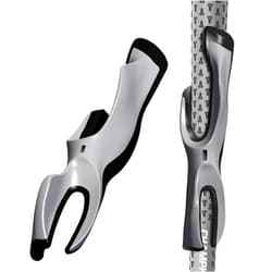 CHAMPKEY Professional Golf Grip Trainer - Perfect Golf Training Aid for Stable Swing and Proper Hand Positioning and Grip-Enhance Grip Strength and Precision (Gray, Jumbo)