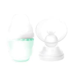 Olababy GentleBottle(Mint, 4oz) + Breast Milk Collection Attachment Bundle