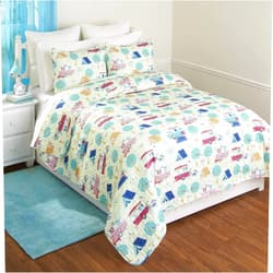 The Lakeside Collection Retro Happy Glamping Lifestyle Bedding Quilt Set, Twin