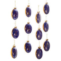 Kurt S. Adler Kurt Adler 80MM Glass Zodiac Ornaments, Set of 12