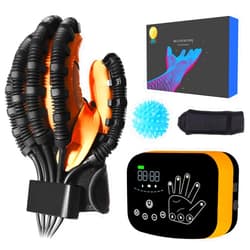 MZU Upgraded Rehability Robot Gloves Hand Stroke Recovery Equipment,Hand Dysfunction Patient Training Device Stroke Hemiplegia, Finger Orthosis for Long Term Relief Finger Cramps