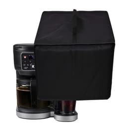 CouldyCasi Dust Cover for Keurig K-Duo Carafe Coffee Maker Heavy Duty Protective Coffee Machine Cover Compatible with Keurig K-Duo Hot & Iced Single Serve & Carafe Coffee Maker Gen 2 (Black)