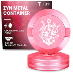 TuffTynz Premium Zyn Metal Can | Zyn Holder | Metal Zyn Container | Moisture & Odor Proof Container | Aluminum Zyn Can & Organizer | Dip Can | Zyn Tin | Zyn Gifts for Men | The Zyn Bin