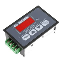 Respicefinem DC Motor Controller Digital Display Percentage Tachometer 6-60V Adjustable Slow Start Stop for Brush Motors for Automation Projects