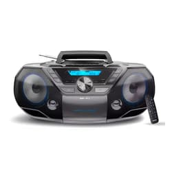 Philips Portable CD Player Bluetooth with Cassette All in one Powerful Stereo Boombox for Home with mega Bass Reflex Speakers, Radio/USB / MP3/ AUX Input with Backlight LCD Display
