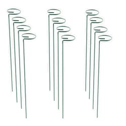 RAIKEDR 12 Pack Plant Stake Support, Garden Single Stem Support Stake Plant Cage Support Rings, Single Stem Plant Support Stakes, for Tomatoes, Peony, Lily, Rose, Flowers Amaryllis