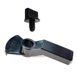 ATIE Never Lube Valve Handle R0487200/7433 and Knob 4603/R0486900 Replacement Kit Fits Zodiac Jandy 2-Port/3-Port NeverLube Valve Black/Gray Handles 4733, R0487200, 1301+