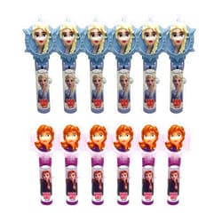 POPUPS! LOLLIPOP Pop Ups! Frozen Lollipop Holder | Collectable Frozen Disney Toy Lollipop Case | Frozen Party Favors for Halloween, Goodie Bags, Piñata Candy, Game Prizes | Elsa and Anna - Bulk Set of 12 | Lollipops