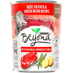 Purina Beyond Grain Free Beef, Potato & Green Bean Recipe Ground Entree Adult Wet Dog Food 13 Ounce (Pack of 24)
