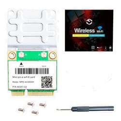REKONG MPE-AX3000H WiFi 6 Wireless Card Dual Band 802.11ax Half Mini PCI-E WiFi Card PCI Express Network Adapter BT5.2 2.4GHz 574Mbps 5GHz 2.4Gbps(160MHz) for Windows 10/11 64 bit Better 7260HMW WiFi Card
