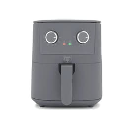 GreenLife 4.5QT Mechanical Air Fryer, PFAS-Free Ceramic Nonstick Crisper Drawer, Adjustable Temperature Timer Dial, LED Indicator, Easy Control, Dishwasher Safe, Compact Kitchen Essential, Graphite