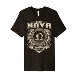 Funny Classic NAVA Family Vintage Tee Gift Team NAVA Lifetime Member Surname NAVA Family Name Vintage Premium T-Shirt