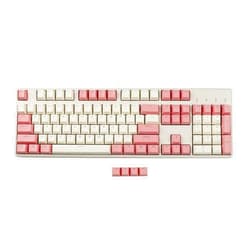 YMDK 108 PBT Cherry Profile Double Shot Shine Through Backlit Keycaps for Standard ANSI 104 87 61 MX Mechanical Keyboard
