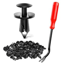 Nilight 100PCS Nylon Bumper Rivet Clips for GM 21030249 for Ford N807389S for Chrysler 6503598,1PC Bonus Fastener Remover