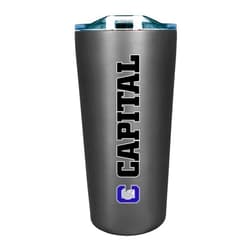 The Fanatic Group Capital University Double Walled Soft Touch Tumbler, Design-1 - Silver