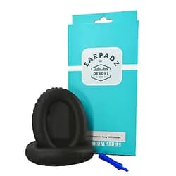 Dekoni Audio Earpadz Replacement for Sony XM4 Noise Cancelling Headphones Ear Pad, Black, Platinum Series, Leather
