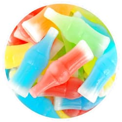 The Hampton Popcorn Company Wax Bottle Candy, 1lb Bulk Bag, Wax Juice Bottle, Retro Candy