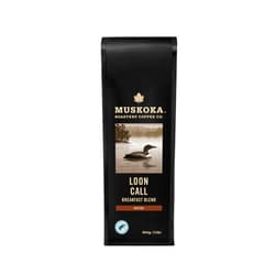 MUSKOKA ROASTERY COFFEE CO. Muskoka Roastery Coffee, Loon Call Breakfast Blend, Medium Roast, Ground Coffee, 454g