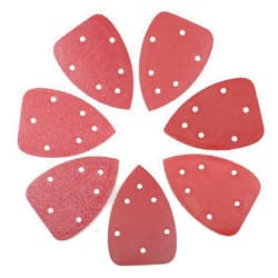 LotFancy Mouse Detail Sander Sandpaper, 70PCS 40 60 80 120 180 240 320 Assorted Grit Sanding Pads Sheets, 140mm, 6 Holes, Hook and Loop Backing