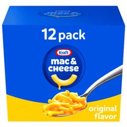 Kraft Mac & Cheese Kraft Original Mac & Cheese Macaroni and Cheese Dinner, 12 ct Pack, 7.25 oz Boxes