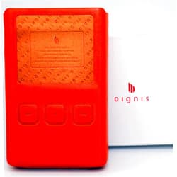 Dignis iBasso Leather Case for DX50/DX90 - Buttero leather, Made in Italy, Orange, Vegetable Tanned