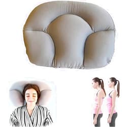 IMoum Well Sleep Pillow, Cervical Memory Foam All-Round Sleep Pillow, 3D Good Night Pillow, Ergonomic Headrest Pillow with Micro Airballs Filling Pillows, for Side, Back, Stomach Sleepers (Light Gray)