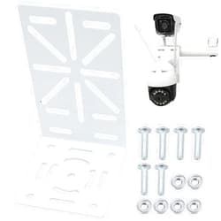 Inheming CCTV Mount Bracket, L-Shape Security Mount Plate, Universal Wall Ceiling Mounting Brackets for PTZ and Dome Cameras