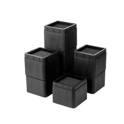 BTSD-home Stackable Bed and Furniture Risers 3 Inch Heavy Duty Bed Lifts for Dorm Couch Chair Table Additional 3 or 6 Inch Set of 8