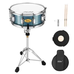 Eastar Snare Drum Set with Drum Sticks,for Beginners with Drum Stand, Mute Pad, Snare Drum Bag, Drum Key, 14