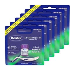 Dentek Temparin Max Repair Kit, 13+ Repairs, 2.64 Grams (Pack of 6)