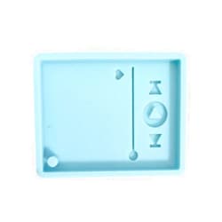BENGKUI Angwang Silicone Mold,Super Glossy Epoxy Resin Player Mold Keychain Casting Silicone Mould DIY Crafts Jewelry Making Tools Blue