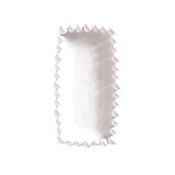Mud Pie Raised Dot Long Platters (Large),White 8 1/2
