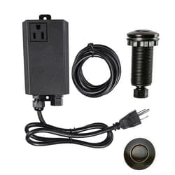 Etoolcity Garbage Disposal Air Switch Kit Sink Top Waste Disposal Long Stainless Steel Oil Rubbed Bronze On/Off Air Button Food and Waste Disposals Part by Etoolcity