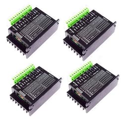 Azuocn 4 Pcs TB6600 4A 9-42V Stepper Motor Driver CNC Controller, Stepper Motor Driver Nema tb6600 Single Axes Two Phase Hybrid Stepper Motor for CNC