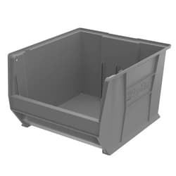 Akro-Mils 30283 Super-Size AkroBins Plastic Storage Bins, Space-Saving Stackable Bins for Garage Organization Bins, Classroom Organization, Warehouses, 20-Inch L x 18-Inch W x 12-Inch H, Grey, 1-Pack