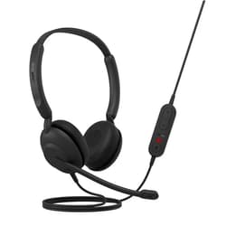 Jabra Evolve 10 Wired Headset with Noise-Cancelling Microphone for PC/Laptop Use, Easy USB-A Setup, TCO Certified, Lightweight Design, Inline Call/Volume Controls for Online Meetings, Black