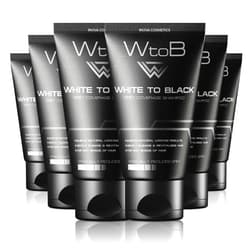 WTOB White To Black White to Black, Grey Coverage Shampoo, 50 ml (Pack of 6)