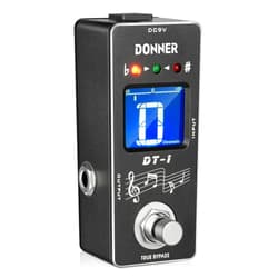 Donner Tuner Pedal, Dt-1 Chromatic Guitar Tuner Pedal with Pitch Indicator for Electric Guitar and Bass True Bypass
